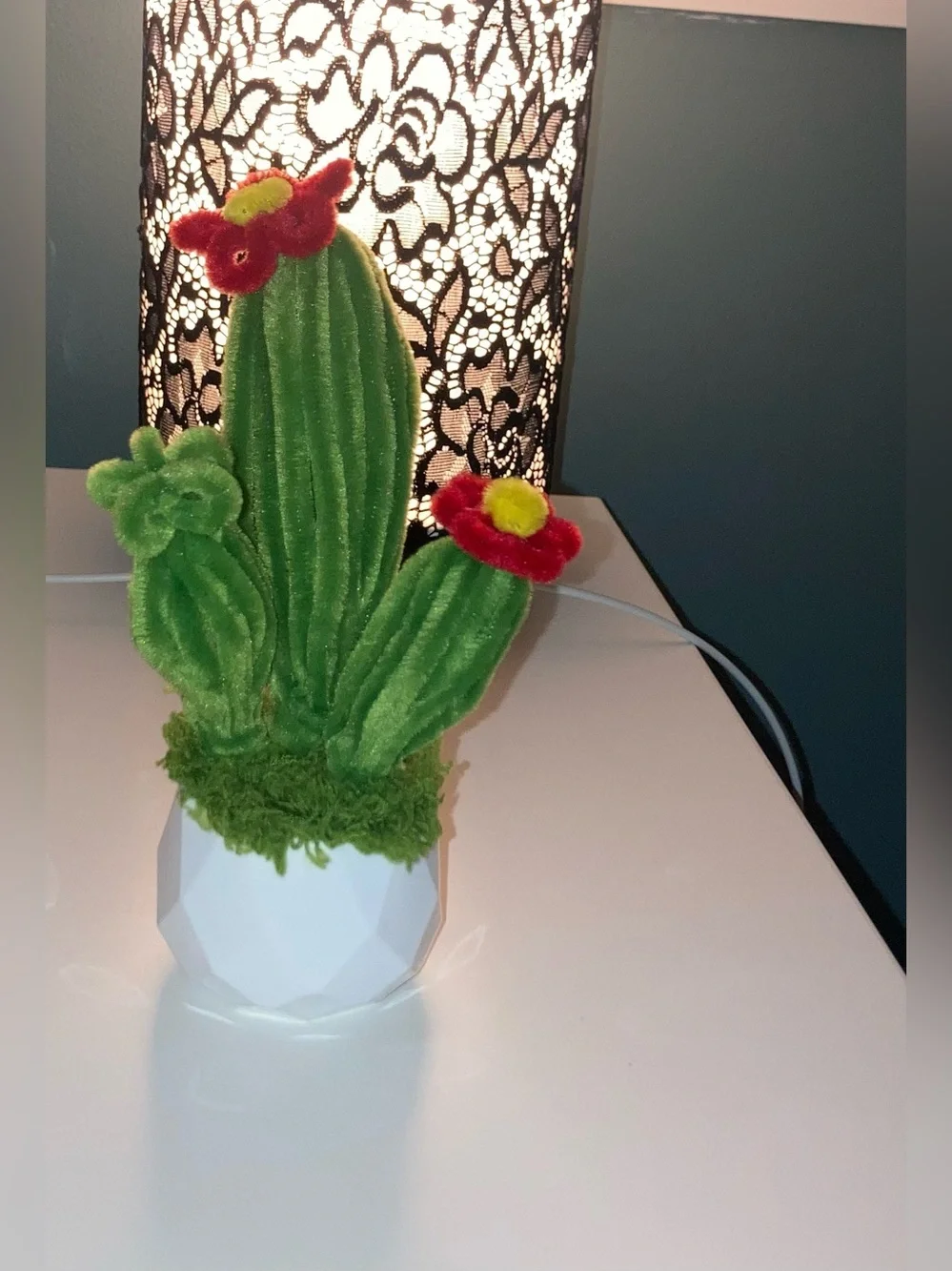 TWIST ART FLORALS CACTUS PLANT HANDMADE NEW